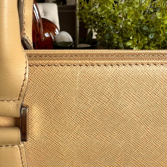 Burberry Leather Tan Satchel Bag - Picture 4 of 15